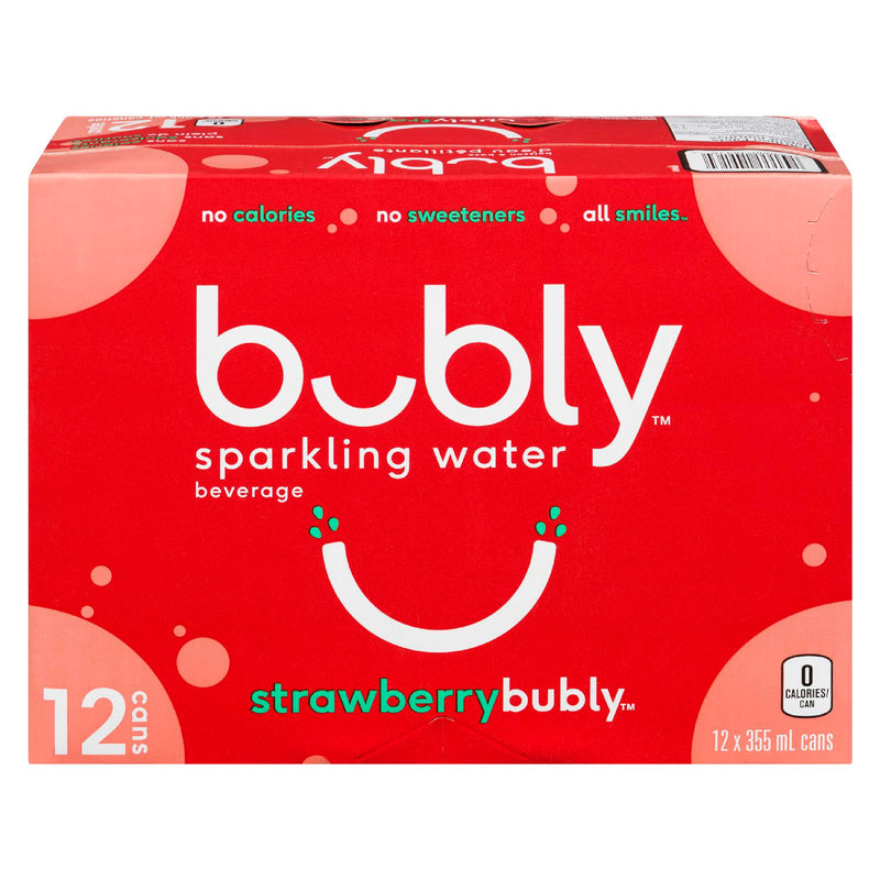 BUBLY STRAWBERRY WATER [12 PK] - 2 for $16.00