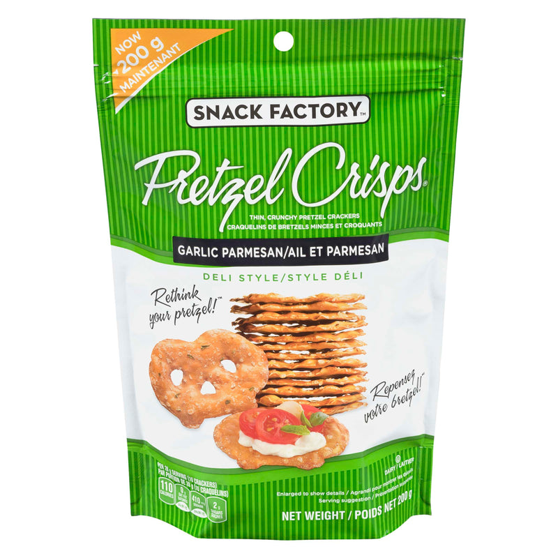 PRETZEL CRISP GARLIC PARMESAN [200 GR]