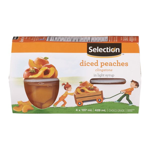 SELECTION PEACH FRUIT CUP [4 PK]