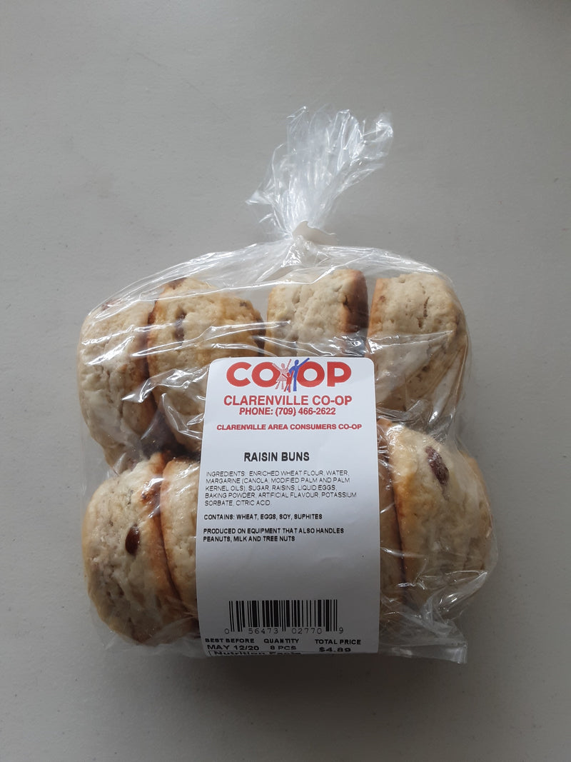 WEST TOWER RAISIN BUNS [8 PK]