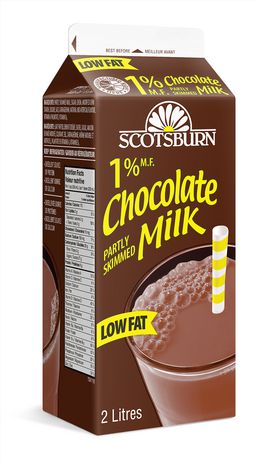 SCOTSBURN MILK 1% L/FAT CHOC [2 LT]