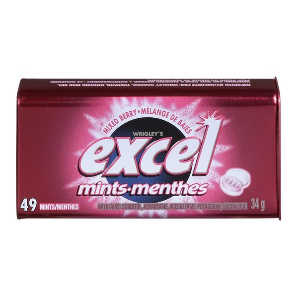 EXCEL MINTS MIXED BERRY [34 GM]