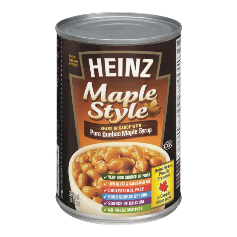 HEINZ BEANS MAPLE SYRUP [398 ml] - 4 for $5.00
