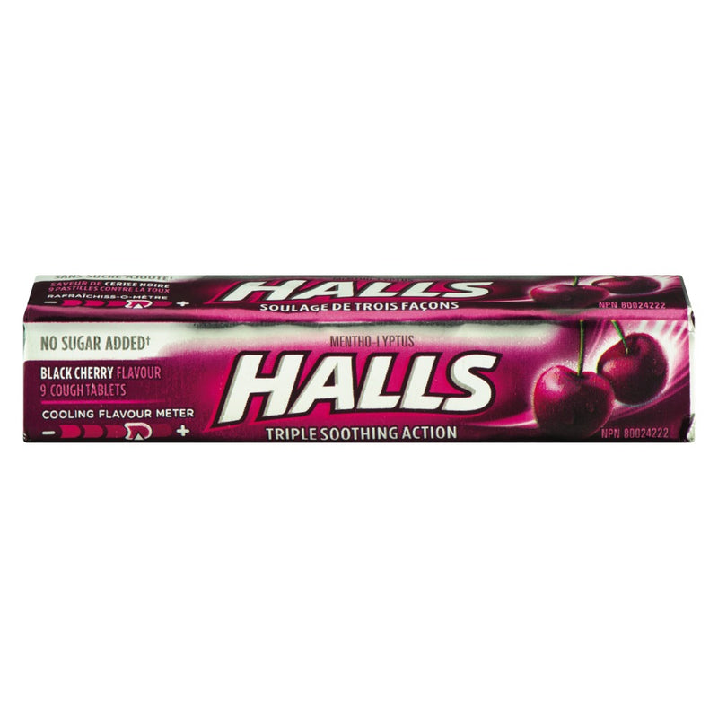 HALLS BLACK CHERRY SINGLES [9 PK]