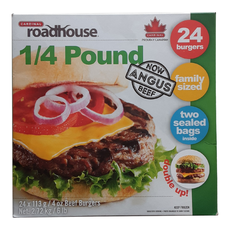 ROADHOUSE 1/4 POUND BURGERS [2.72 kg]