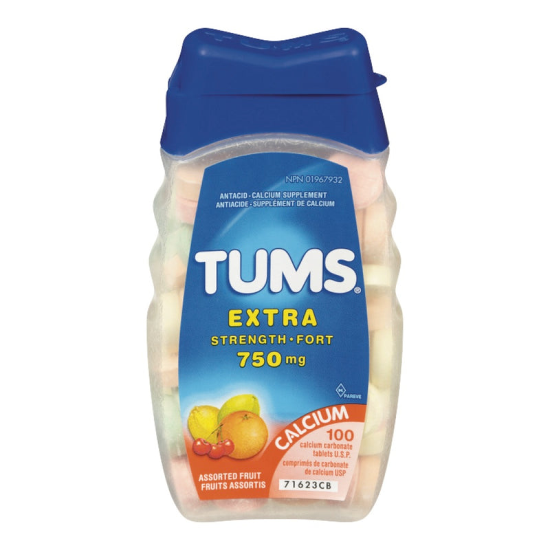 TUMS ANTACID XTRA STR FRUIT [100 PK]