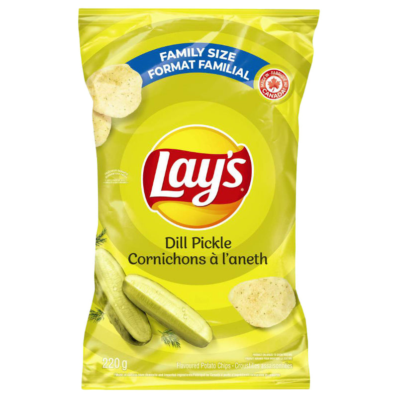 LAYS DILL PICKLE CHIPS [220 GR] - 2 for $8.50