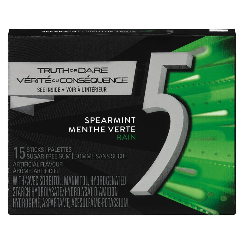 WRIGLEY GUM 5 S/MINT RAIN [15 pk]