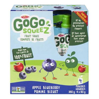 GOGO SQUEEZ APPLE BLUEBERRY [4 PK]