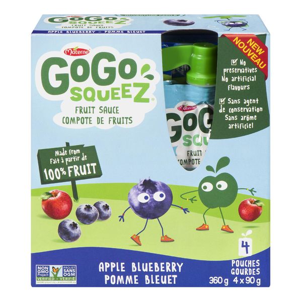 GOGO SQUEEZ APPLE BLUEBERRY [4 PK]