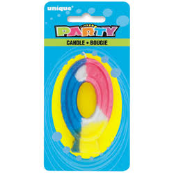 UNIQUE BIRTHDAY CANDLES 0 [1 EA]