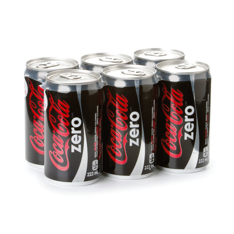 COCA COLA ZERO MINI SLEEK [6 PK]