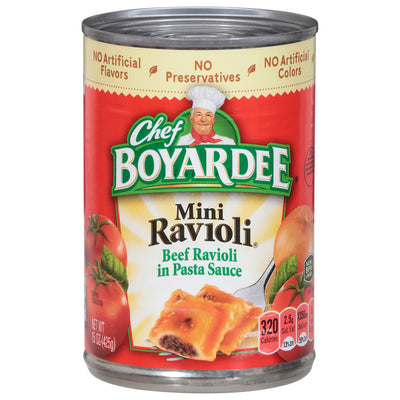 CHEF BOYARDEE MINI RAVIOLI [425 GM] - 2 for $5.00