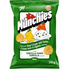 MUNCHIES SOUR CREAM & ONION [245 GR]