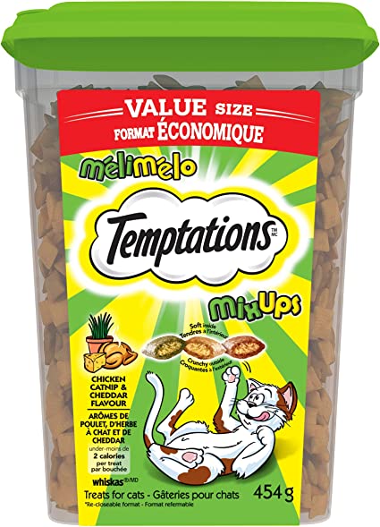 TEMPTATIONS MIXUPS CATNIP TUB [454 GM]