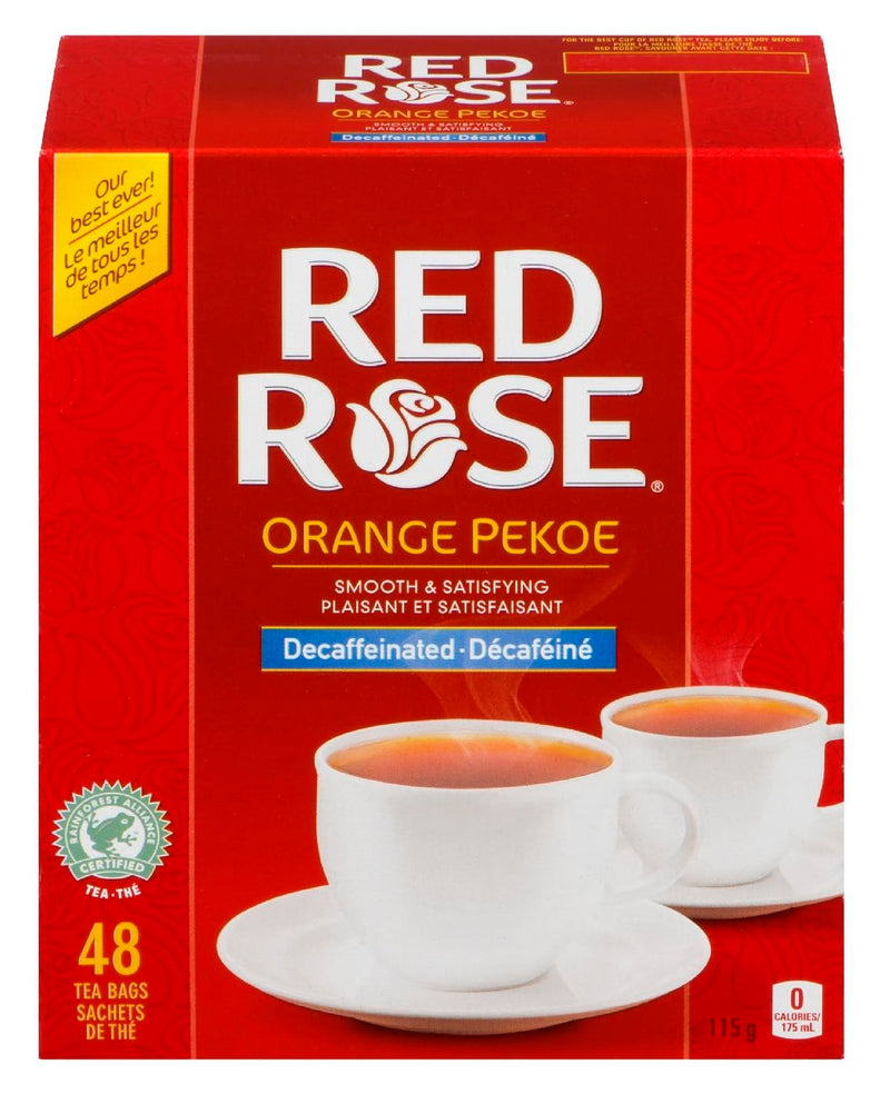 RED ROSE TEA O/PEKOE DECAF [48 PK]