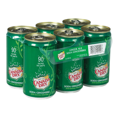CANADA DRY SLEEK MINI CANS [6 PK]