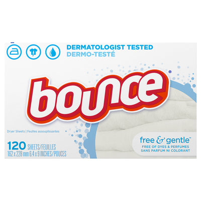 Bounce Free & Gentle Dryer Sheets, 120 sheets