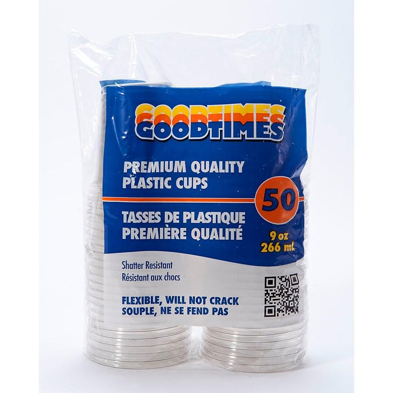 Goodtimes Premium Quality Plastic Cups 9 oz, 50 ct
