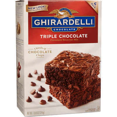GHIRARDELLI TRIPLE BROWNIE MIX [2.83 kg]