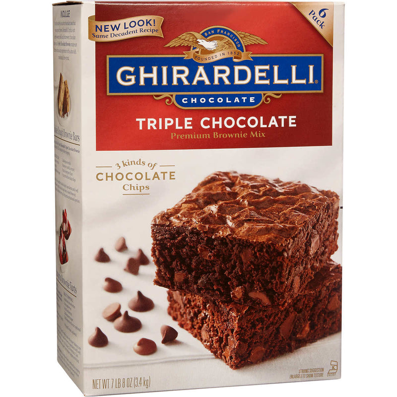 GHIRARDELLI TRIPLE BROWNIE MIX [2.83 kg]