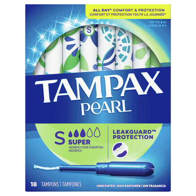 TAMPAX PEARL SUP UNSCENTED [18 PK]