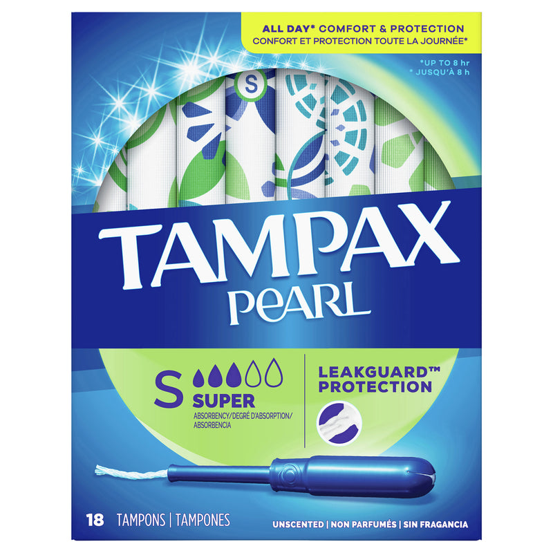 TAMPAX PEARL SUP UNSCENTED [18 PK]