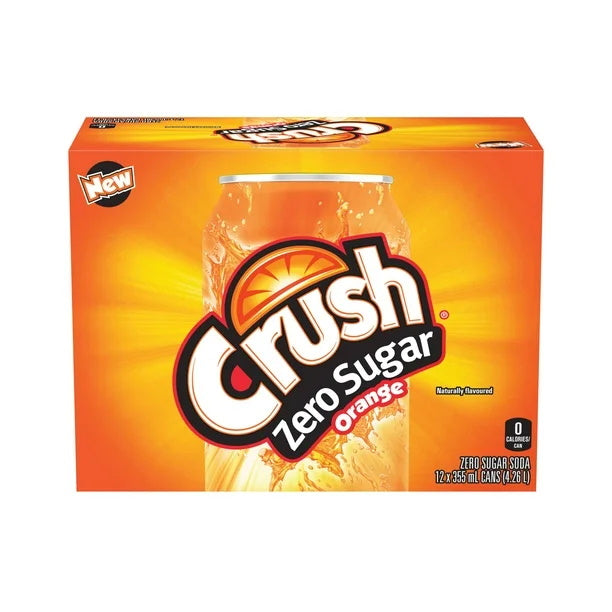 CRUSH ORANGE ZERO SUGAR [12 PK] - 2 for $16.00