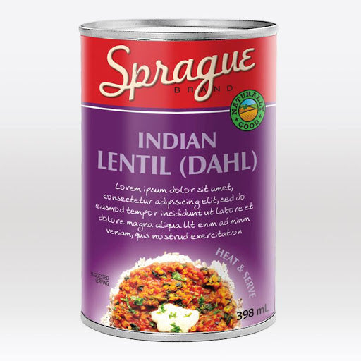 SPRAGUE INDIAN LENTILS [398 ml]
