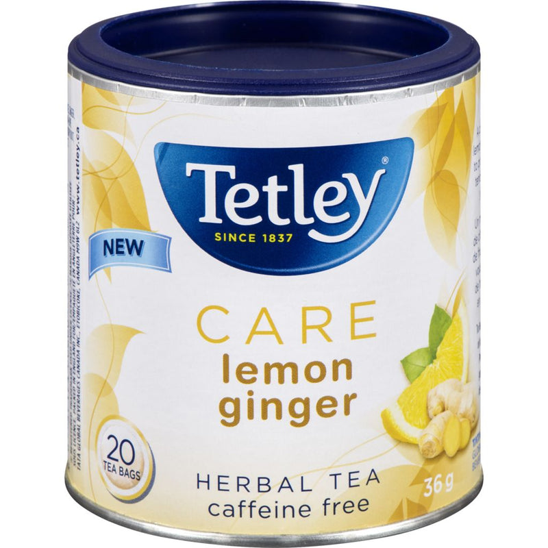 TETLEY CARE LEMON GINGER [20 CT]
