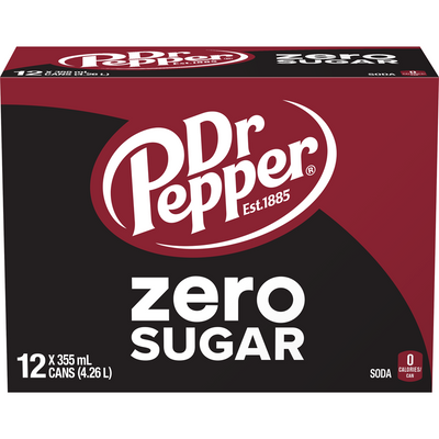 DR PEPPER ZERO SUGAR 12PK [12 PK] - 2 for $16.00