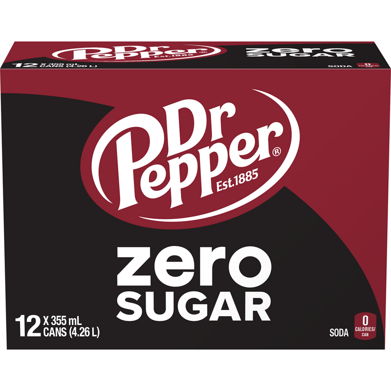 DR PEPPER ZERO SUGAR 12PK [12 PK] - 2 for $16.00