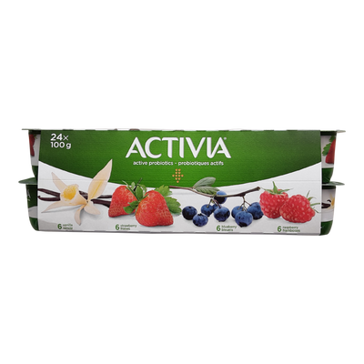 Activia Probiotic Yogurt Variety Pack, 24 ct