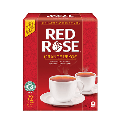 RED ROSE ORANGE PEKOE TEA BAGS [72 PK]
