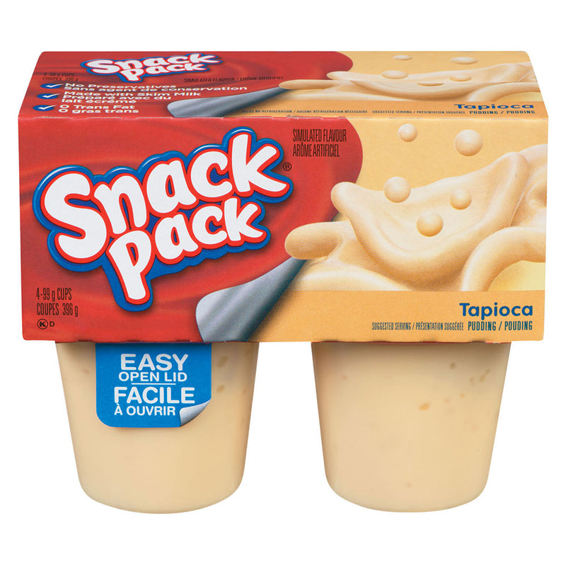 HUNTS PUDDING SNACK TAPIOCA [4 PK]