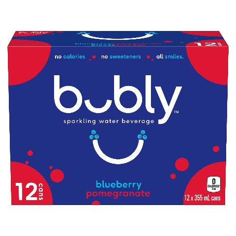 BUBLY SPARKLING BLUEBERRY POM [12 PK] - 2 for $16.00