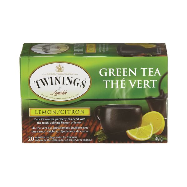 TWINNINGS TEA GREEN & LEMON [40 PK]