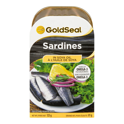 GOLD SEAL SARDINES SOYA OIL [125 GM]