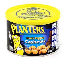PLANTER BLK PEPPER CASHEWS [200 GR]