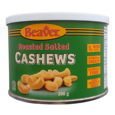 BEAVER CASHEWS WHL RST SALT [200 GM]