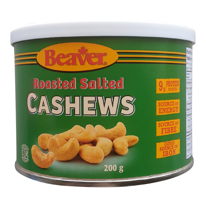 BEAVER CASHEWS WHL RST SALT [200 GM]