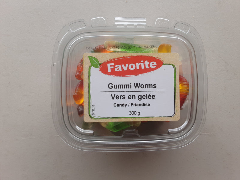 Favorite Gummi Worms Candy, 300 g