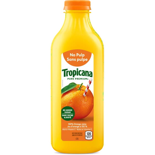 TROPICANA NO PULP ORANGE JUICE [1.36 LT]