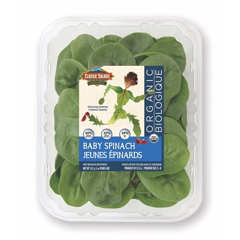 CLASSIC ORGANIC BABY SPINACH [5 oz]