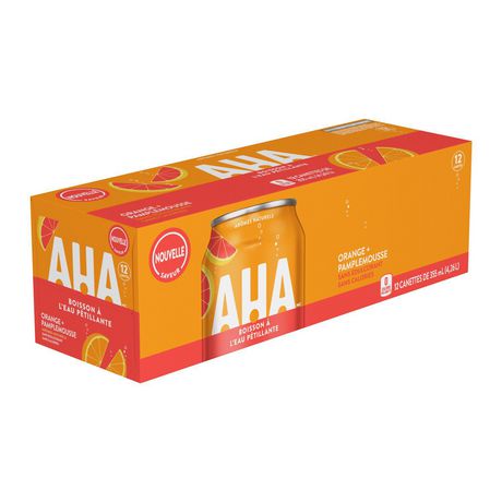 AHA WATER ORANGE GRAPEFRUIT [12 PK]