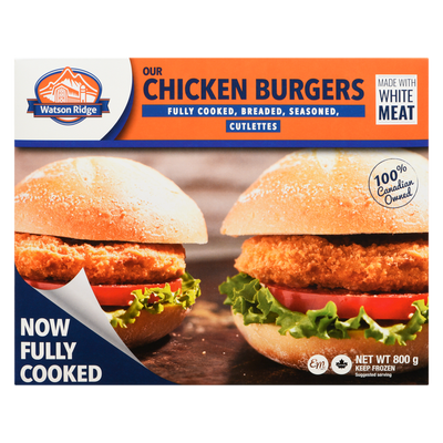 W/RIDGE CHICKEN BURGER [800 GM]