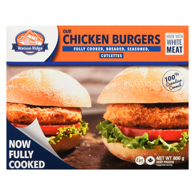 W/RIDGE CHICKEN BURGER [800 GM]