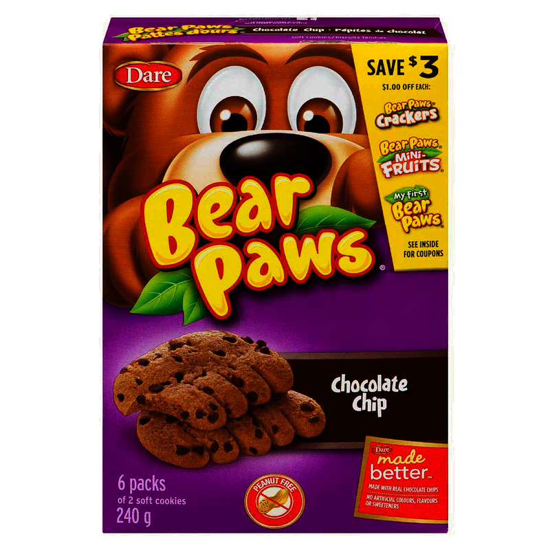 DARE BEAR PAWS C/CHIP COOKIES [240 GR]