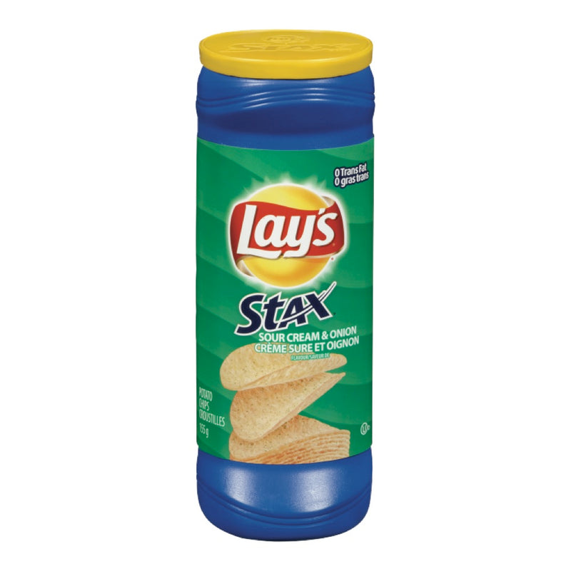 LAYS STAX S/CREAM ONION [155 g]