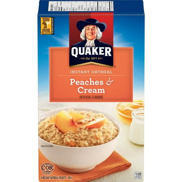 QUAKER PEACHES N CRM OATMEAL [264 GR]